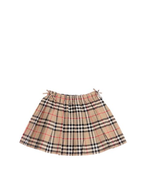 skirts burberry|burberry check pleated skirt.